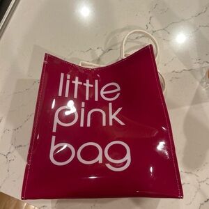 Bloomingdale's Little Pink Bag - Hot Pink with White Text